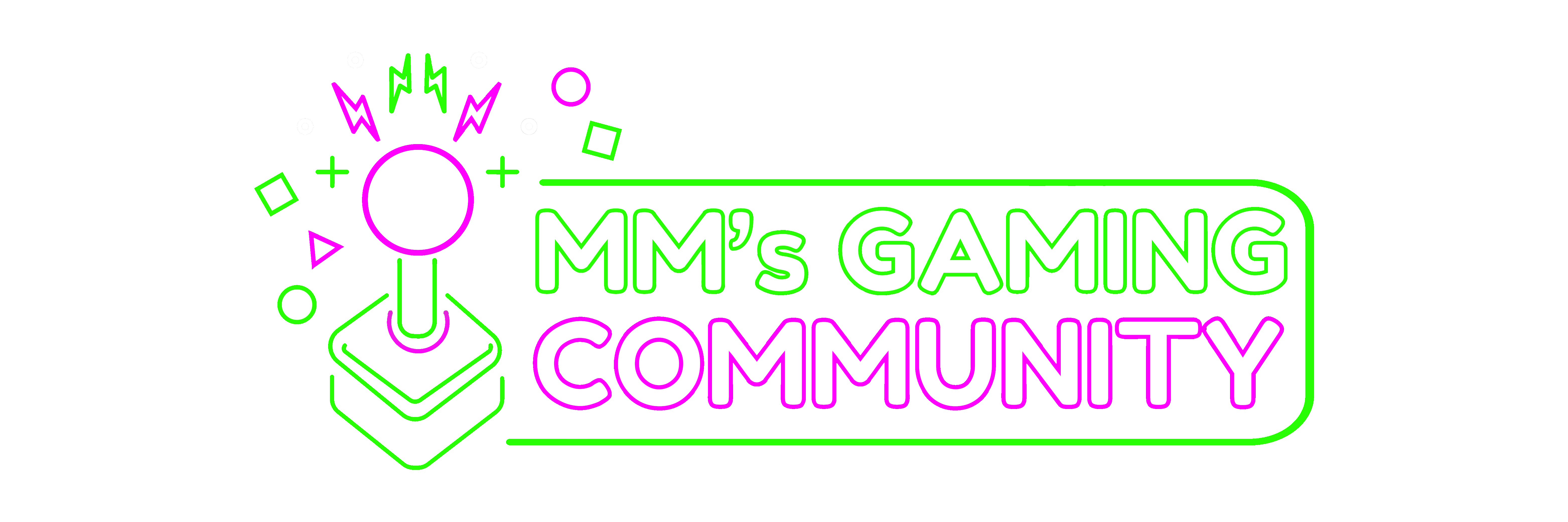 The logo of MMs Gaming company, free online games, meant to look like a controller and the letters 'MM'